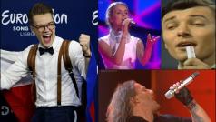 Češi v Eurovizi: letošní finalista Mikolas Josef (vlevo), finalistka Gabriela Gunčíková (2016) či &quot;Rakušan&quot; Karel Gott (1968).