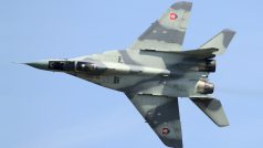 Slovenský Mig-29 na snímku z roku 2012