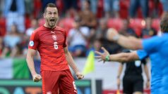 Michael Lüftner slaví svůj gól