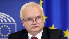 Europoslanec Pavel Svoboda z KDU-ČSL během jednání o jednotném digitálním trhu v Evropském parlamentu, které se konalo 26. února 2019