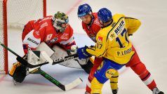 Pär Lindholm ze Švédska před českou bránou
