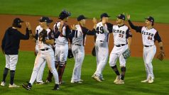 Čeští baseballisté po utkání s Řeckem