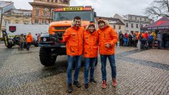 Piloti Rallye Dakar Martin Macík, David Švanda a František Tomášek.