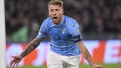 Ciro Immobile slaví gól v Lize mistrů