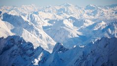 Pohled na vrcholky Grossglockner a Zugspitze