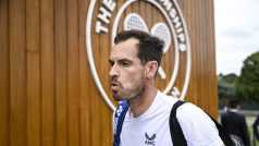 Andy Murray na tréninku před Wimbledonem