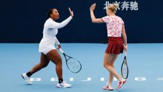 Taylor Townsend a Kateřina Siniaková