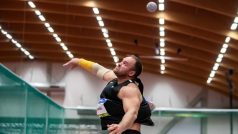 Koulař Tomáš Staněk na halovém mítinku Czech Indoor Gala v Ostravě