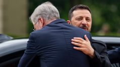 Premiér Petr Fiala přivítal ukrajinského prezidenta Volodymyra Zelenského