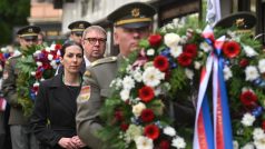 Pietní akt k uctění památky padlých v bojích o Český rozhlas v květnu roku 1945