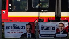 Rafał Trzaskowski a Karol Nawrocki na volebních plakátech