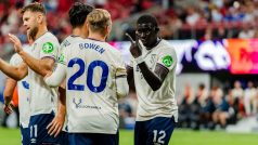Malick Diouf při zápase turnaje Premier League Summer Series proti Bournemouthu