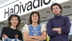 Nové umělecké vedení HaDivadla Jana Vaverková, Justina Grecová a Jan Doležel (zleva doprava)