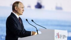 Vladimir Putin na Východním ekonomickém fóru ve Vladivostoku v září 2025