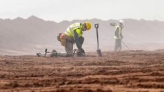 Archeologický záchranný výzkum na budoucím úseku dálnice D11