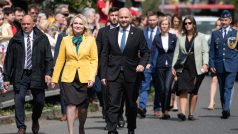 Ministryně Jana Černochová a její slovenský protějšek Jaro Naď