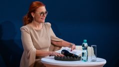 Zuzana Majerová Zahradníková, předsedkyně hnutí Trikolóra (uskupení Trikolóra Svobodní Soukromníci).
