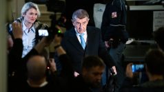 Andrej Babiš a Jana Nagyová u pražského městského soudu