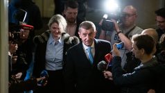 Andrej Babiš a Jana Nagyová u soudu