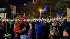 Protesty na  Náměstí svobody Bratislava