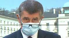Andrej Babiš na brífinku vlády