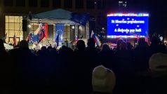 Protesty na  Náměstí svobody Bratislava