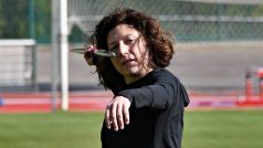 Martha Issová při tréninku na pražské Julisce
