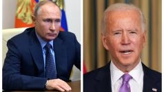 Vladimir Putin a Joe Biden