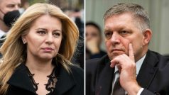 Zuzana Čaputová a Robert Fico