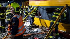 Rychlík RegioJet, který jel směrem na Slovensko, narazil čelně do nákladního vlaku