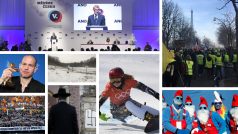 ANO si na sněmu zvolilo stranového předsedu, ve Francii a Španělku se protestovalo a Ledecká pět vítězí na snowboardu