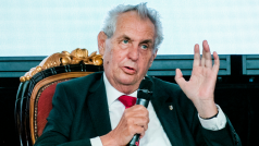 Prezident Miloš Zeman a šéf sociálních demokratů Jan Hamáček.