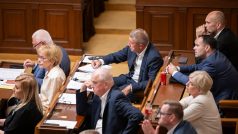 Andrej Babiše v proslovu prezidenta ve Sněmovně (3. 6. 2025)