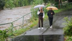 Povodně ve městě Hejnice na Frýdlantsku v neděli ráno