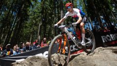 Ondřej Cink v závodě Světového poháru v Novém Městě na Moravě
