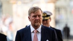 Prezident Petr Pavel s manželkou Evou přivítali při slavnostním ceremoniálu na Pražském hradě nizozemský královský pár, krále Willema-Alexandera a královnu Máximu