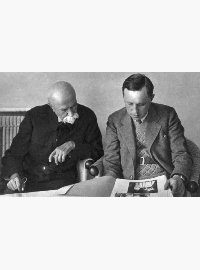 Karel Čapek s T.G.Masarykem