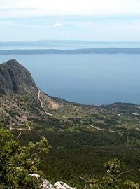 Pohled na ostrovy Hvar a Korčula