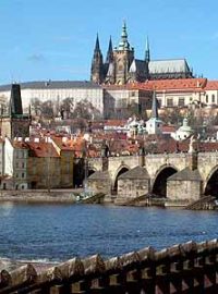 Pražský hrad a Karlův most