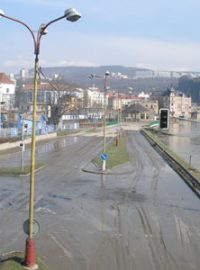 Povodně v Ústí nad Labem - 7.4.2006