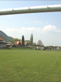 Nové fotbalové hřiště v Mladějově