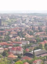 Pohled na Mostecko a Středohoří
