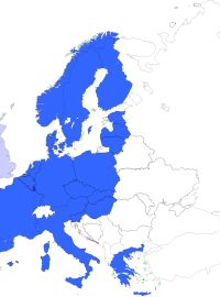 Schengen mapa