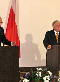 Václav Klaus a Lech Kaczynski