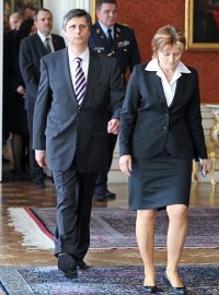 Jan Fischer na Pražském hradě