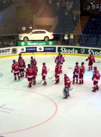 Česká reprezentace po výhře nad Dánskem