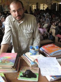 Miroslav Bobek in a school in Cameroon