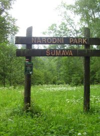 Vstup do NP Šumava nad Alžbětínem