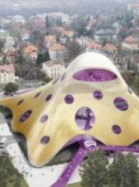 Vítězný návrh ze soutěže na novou stavbu Národní knihovny