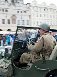 Uctění památky padlých v Pražském povstání na Staroměstském náměstí